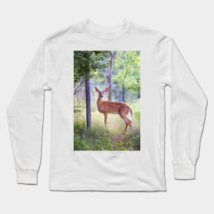 White-Tailed Deer Fawn Long Sleeve T-Shirt